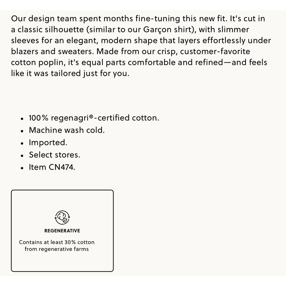 J. Crew Jules classic-fit shirt in cotton poplin White NWT size 12 - Picture 6 of 7